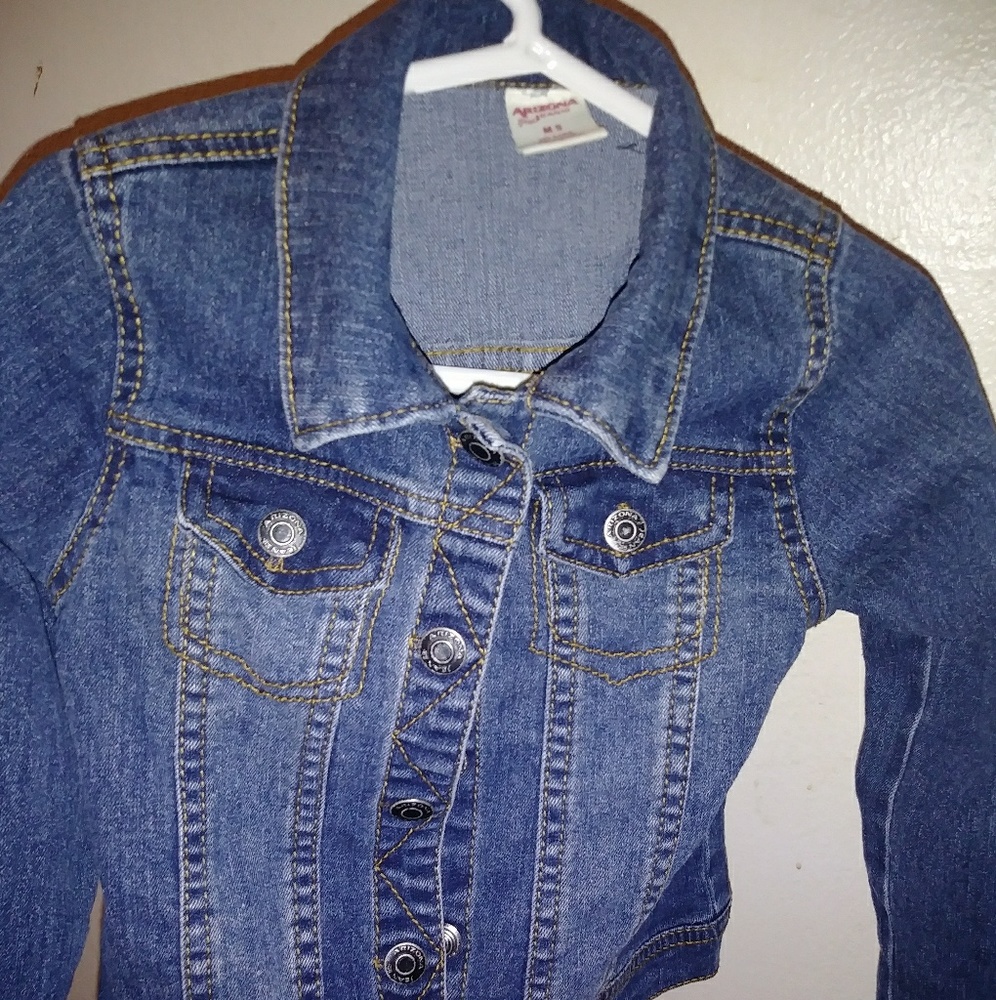 A blue jean denim jacket little kids